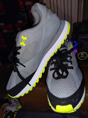 EGO Under Armour Men's UA Jogger Sneakers 3028387 201 Sz M10 GREY+NEON+? SOCKS