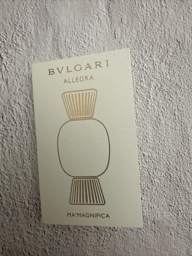 Bvlgari Allegra MA'MAGNIFICA Eau de Parfum EDP Perfume Sample .05 oz   1.5ml