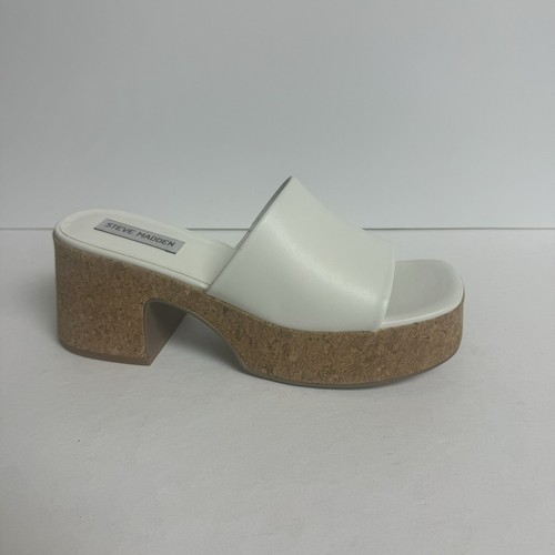 Steve Madden sandalo donna canarino bianco taglia 9 5 M