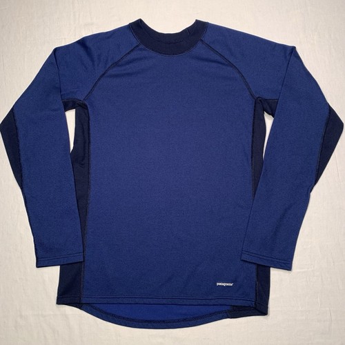 Patagonia Long Sleeve Base Layer Shirt Womens XS Stretch Poly Spandex Blue