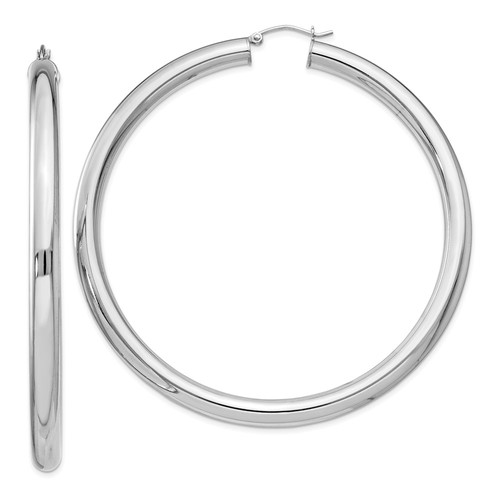 DAVID YURMAN Orecchini Cerchio Rotondo 5mm Argento Sterling  Extra Large  70mm (2 3 4 In)