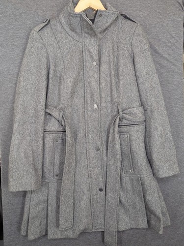 Calvin Klein Gray Peacoat Size S N129 Tw