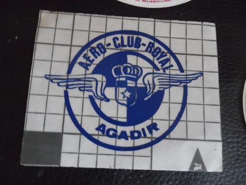 aviation sticker aero club royal agadir
