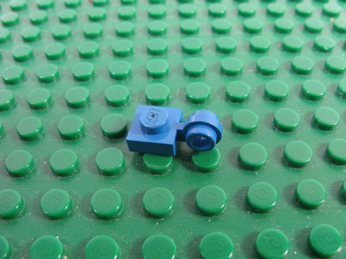 LEGO Blue Modified Plate 1 x 1 w Light Attachment THIN RING 6386 6803 6872#4081a