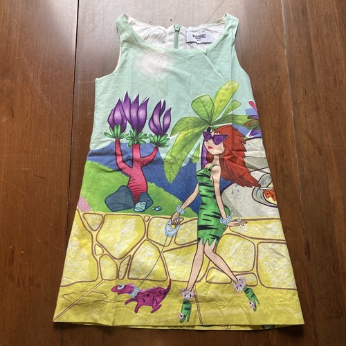 Abito 100% autentico Moschino Flintstones bambina 4