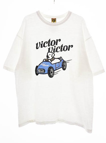Human Made Victor S S Tee White 2Xl Logo Print T Shirt Short Sleeve