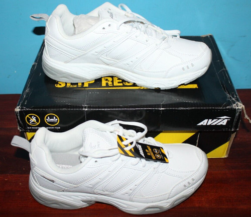 Avia Avi Union II Non Slip Shoes White Mens sz 7.5