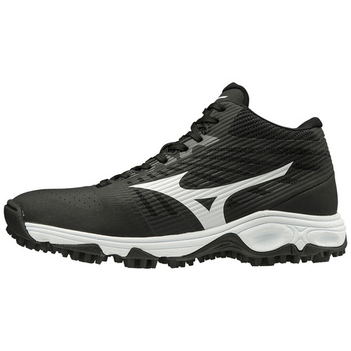 Mizuno Z1630* Mens Black Ambition All Surface Mid Turf Baseball Shoes Size 9.5 M