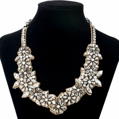 Valentino Garavani Women's Floral Crystal Collar Statement Necklace