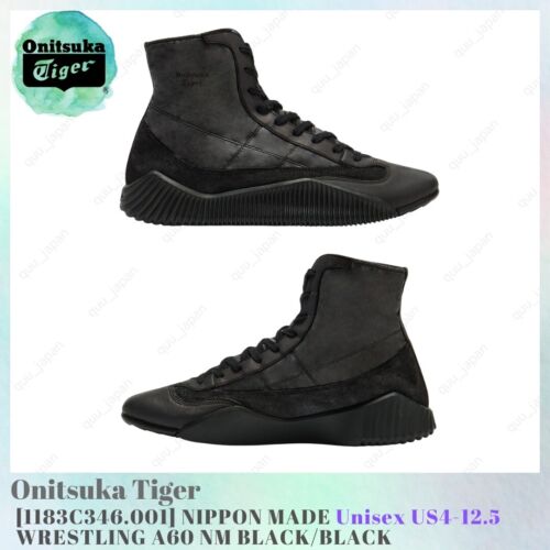 Onitsuka Tiger NIPPON MADE WRESTLING A60 NM BLACK 1183C346 001 Unisex US4 12.5