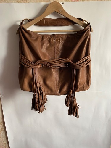 Borsa donna vintage Miu Miu in pelle marrone