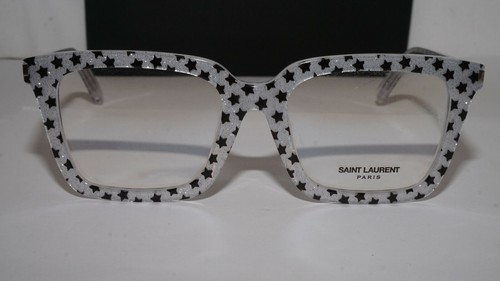 Saint Laurent Eyeglasses New Silver Star Transparent SL167F 006 52 19 145