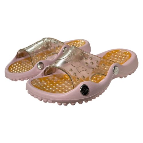 CHRISTIAN DIOR Spring Summer 2004 Surf Chick Floral Print Rubber Slides