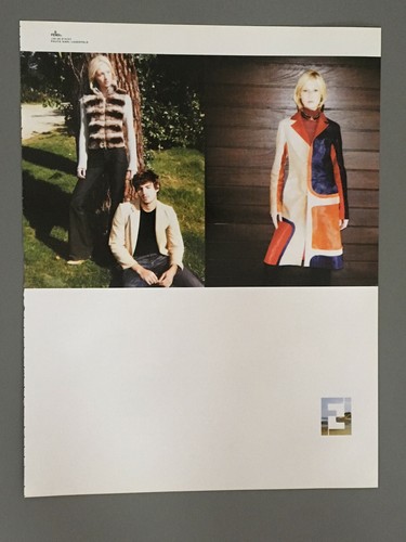 2000 Fendi Photo by Karl Lagerfeld Vintage Magazine Print ad Fashion Po30
