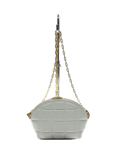 BOTTEGA VENETA Shoulder Bag Half Moon Padette Chain P0081464OK White Plain U