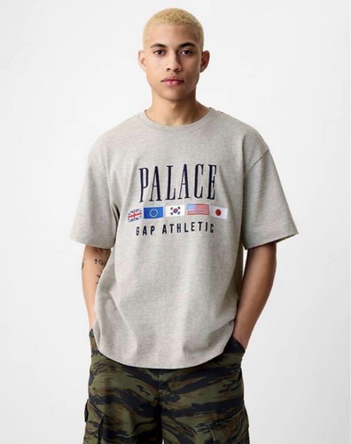 Palace x Gap Heavy Jersey T Shirt Gray M Brand New