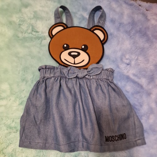 Moschino Salopette Bambina Motivo Teddy  12 18 mesi
