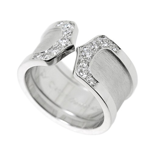 Anello Cartier C2 LM diamante K18WG US#4 75~5 P0037874