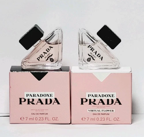 Prada MINIATURE Paradoxe + Virtual Flower Eau De Parfum Perfume Set Not Spray