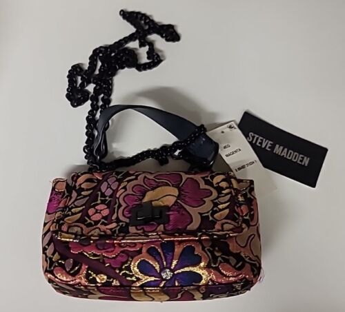 Steve Madden BMEG mini borsa magenta con manico superiore