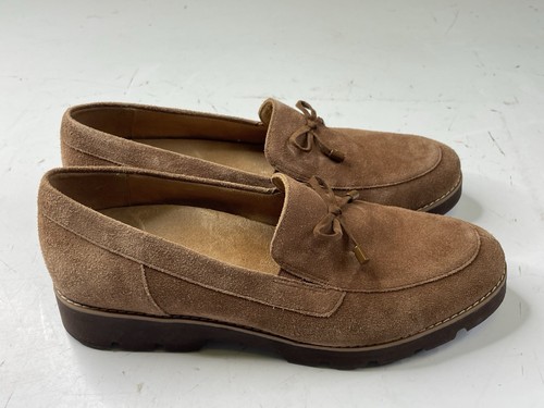 Vionic Women's Finley Monks Robe Suede Loafers Shoes Brown Size 10