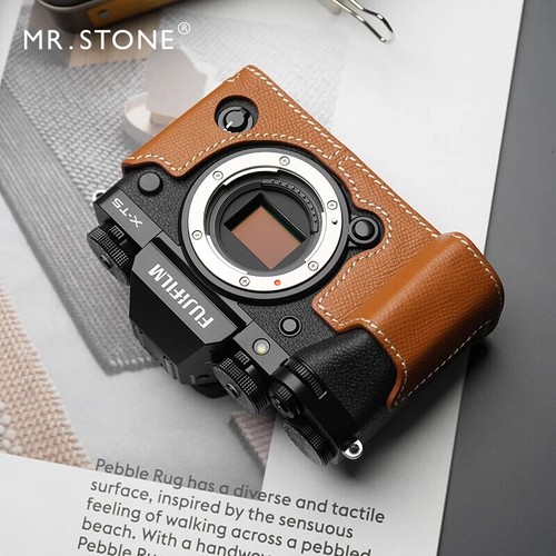 MEDEA Borsa cover vintage in pelle per fotocamera Fujifilm X T5 inserto metallo XT5