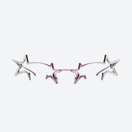Gentle Monster Milky Way 02P Silver senza lenti   100% autentico   nuovo di z...