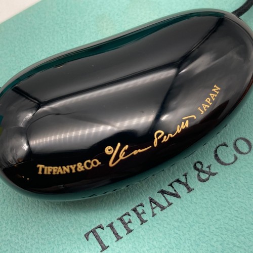 Collana Tiffany & Co. Bean laccato nero 16" Elsa Peretti legno duro 6 4g