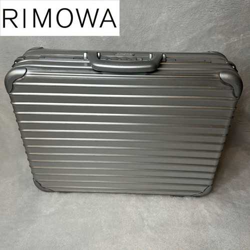 RIMOWA Attache Case Business Bag Dial Lock Silver