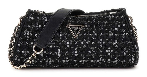 GUESS borsa a tracolla Giully Top Zip Shoulder Bag Black   G