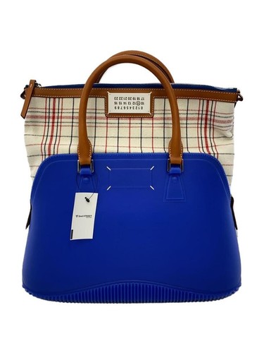 Maison Margiela Handbag 22ss 5AC Large Bag    Blue Solid U