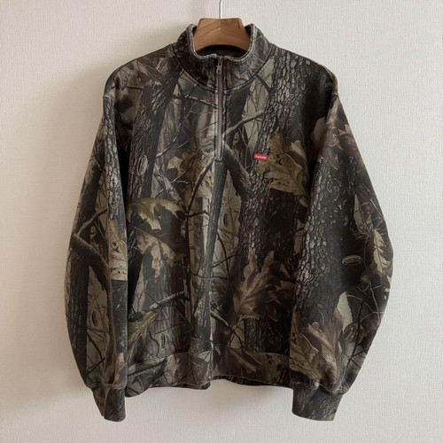 Supreme Small Box Half Zip Pullover Realtree Hardwoods Camo S U