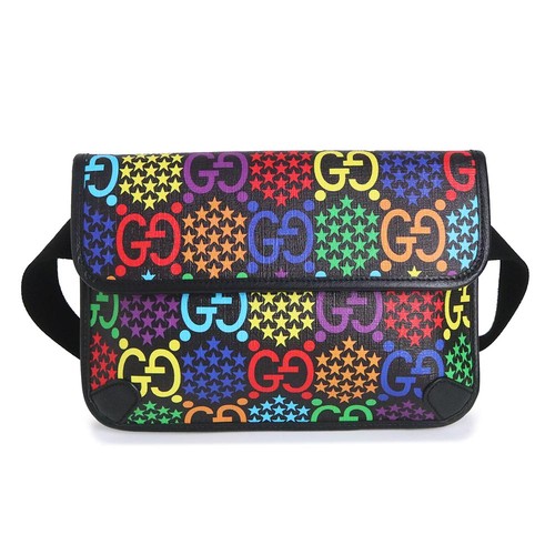 GUCCI GG psychedelic belt bag PVC Coated Canvas & Leather  Multicolor 598113