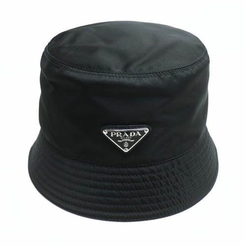 Prada Re Nylon Hat Bucket Black 2HC137 2DMI F0002 L Unisex U KOER 0