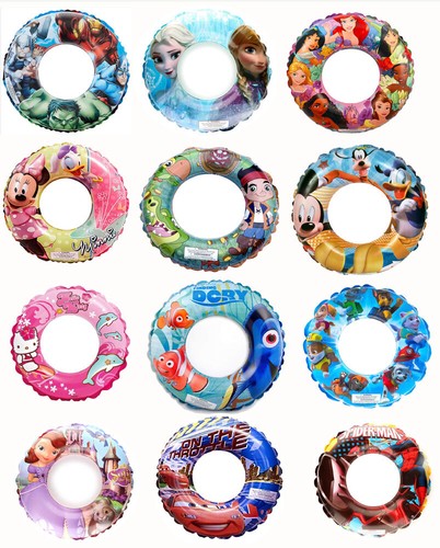 Kids Inflatable Swim Ring Girls Boys 20" Swimming Pool Beach Toy Sport Aid Float