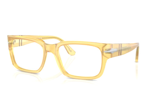 Persol Reading Glasses 3315 V 204 Miele 55 19 145 Yellow Square Frames Readers