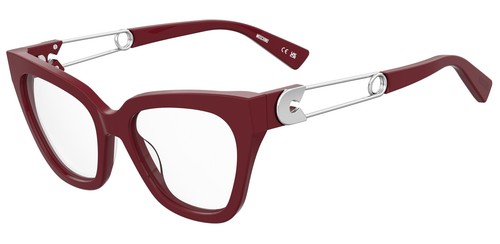 MOSCHINO MOS638 LHF BURGUNDY 2 52/18/145 Women's Eyewear Frame
