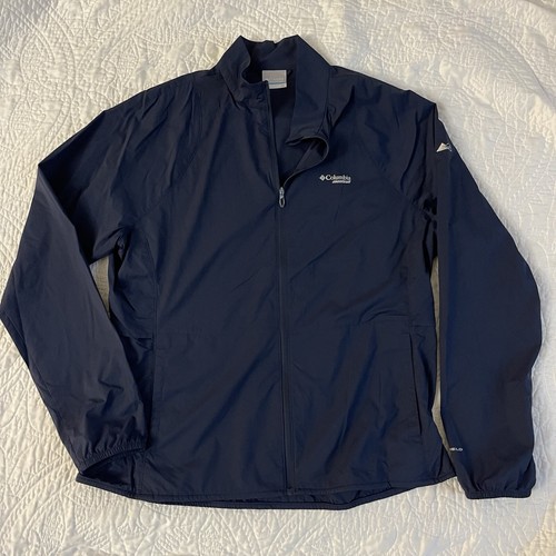 Columbia MONTRAIL Women's XL Endless Trail Wind Shell jacket OMNI SHIELD Blue