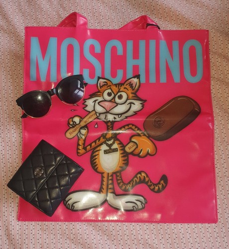 BORSA TOTE MOSCHINO COUTURE GRANDE ROSA EDIZIONE LIMITATA
