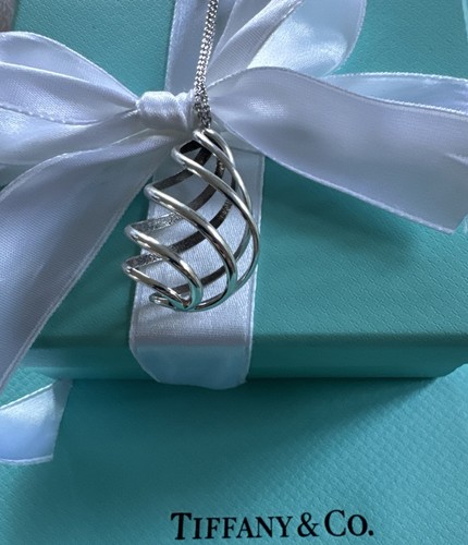 TIFFANY & CO. Collana Tiffany Paloma Picasso Grande Venezia Luce Spirale Argento  Catena T&Co 24”