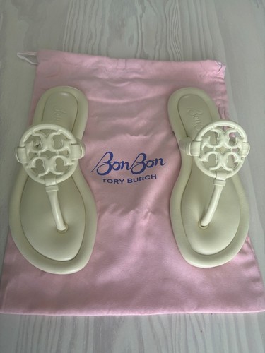 SANDALO IMBOTTITO nuovo con scatola Tory Burch X BONBON MILLER: Banana Marshmallow giallo taglia 7 5