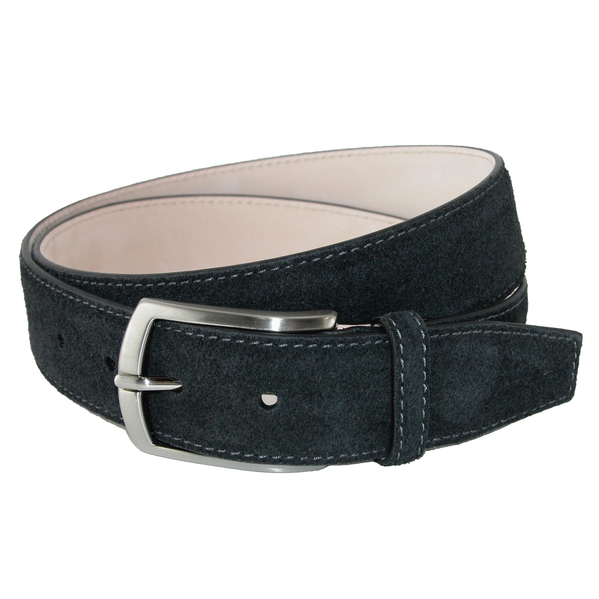 2104 Monza Suede Belt with Contrast Stitch