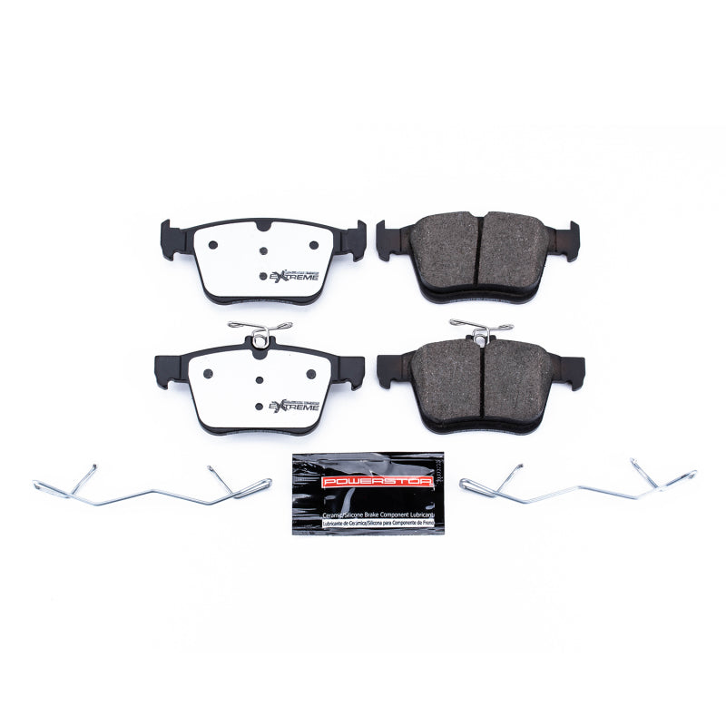 POWERSTOP Power Stop 15 19 Audi A3 Rear Z26 Extreme Street Brake Pads w/Hardware