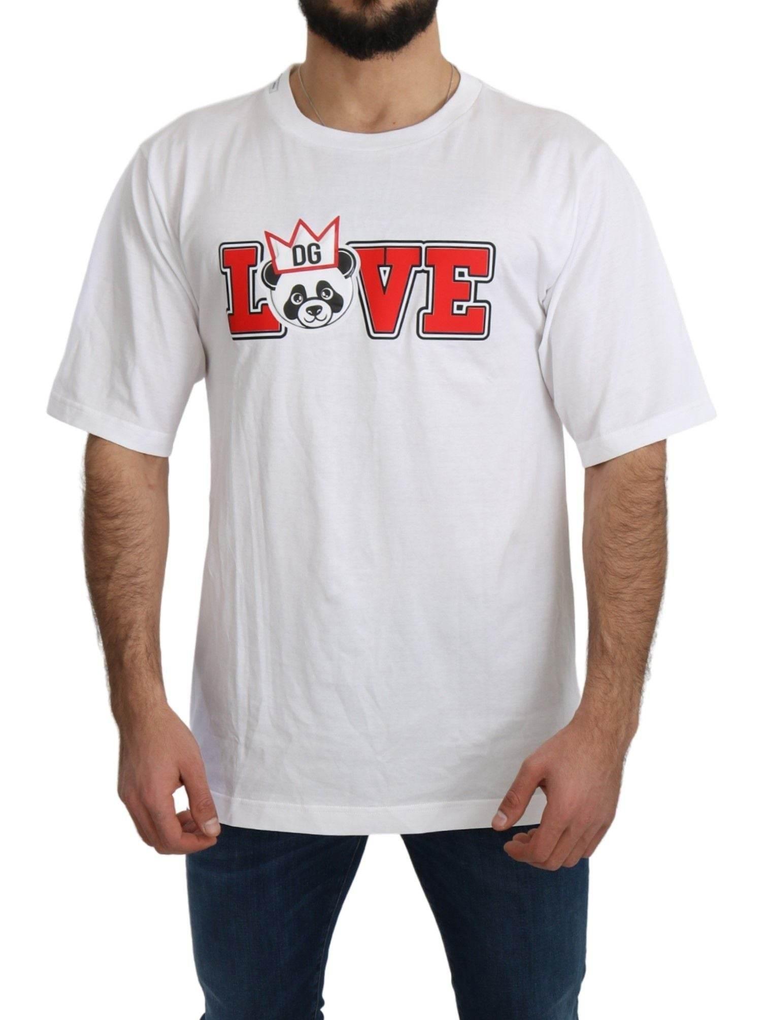 DOLCE & GABBANA Dolce & Gabbana Panda Love Slim Fit Crewneck T shirt