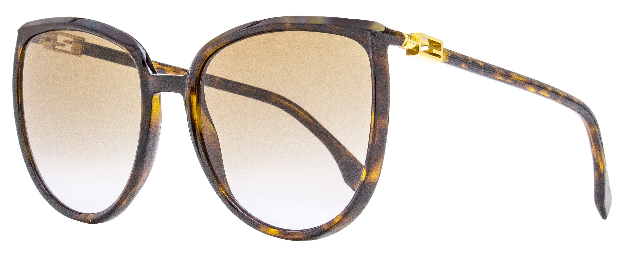 2279 Fendi Women's Oversize Sunglasses FF0432GS 086QR Dark Havana Gold 59mm