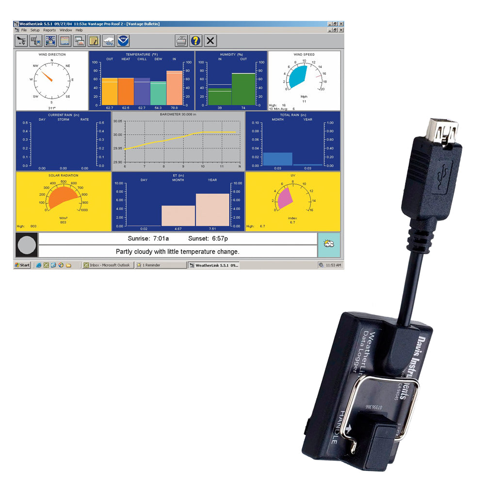 DAVIS INSTRUMENTS Davis WeatherLink f/Vantage Pro2 & Vantage Vue [6510USB]
