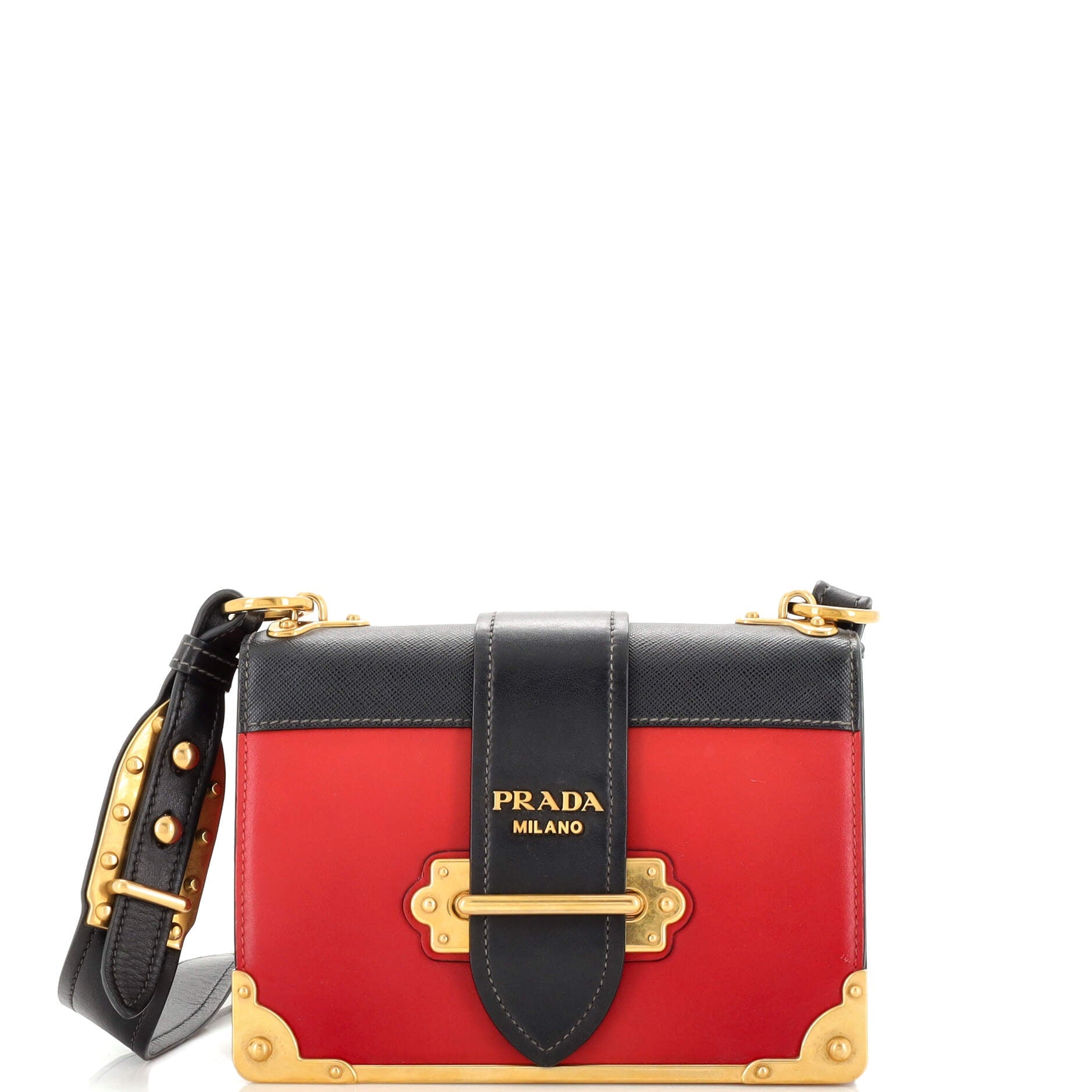 2860 Cahier Crossbody Bag City Calf and Saffiano Small