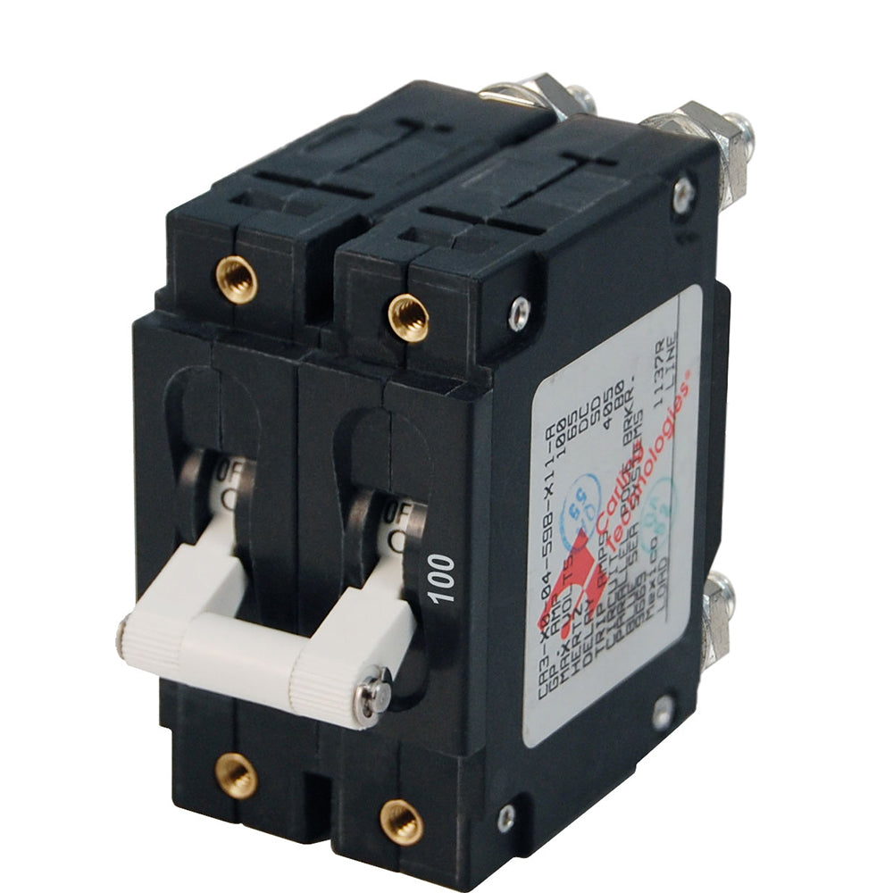 BLUE SEA SYSTEMS Blue Sea 7258 C Series Double Pole Circuit Breaker   100A [7258]