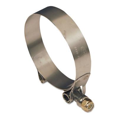 Dixon Valve T Bolt Hose Clamps, 2 25/32" 3 1/16" Hose OD, Stainless Steel 300, 25/Bx, TBC350