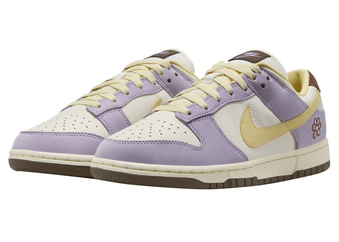 2718 Nike Dunk Low Premium FB7910 500 Sneakers Women's Lilac Bloom Leather PSS69 (Purple 11.5)